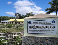 SMP Negeri 3 Nangaroro School on the south coast of Flores, Indonesia
