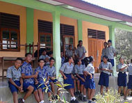 SMP Negeri 3 Nangaroro School on the south coast of Flores, Indonesia