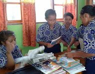 SMP Negeri 3 Nangaroro School on the south coast of Flores, Indonesia
